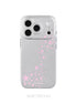 Phone case with pink star pattern on a white background