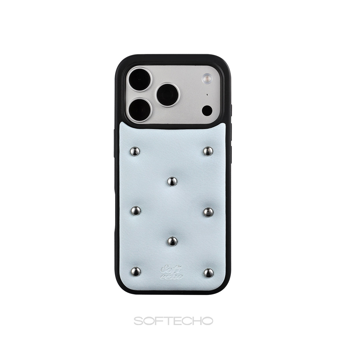 Phone case with studded design 