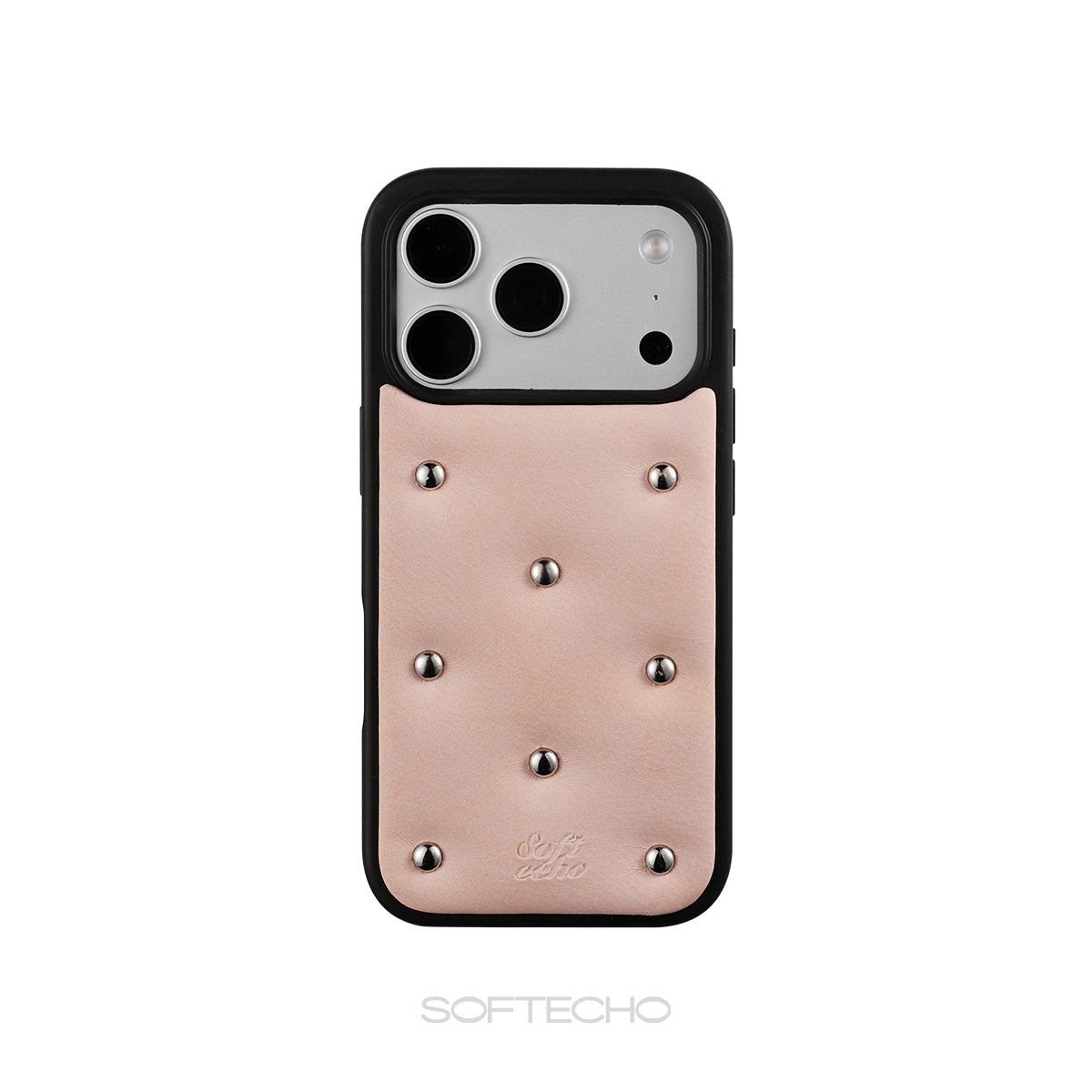 Phone case with studded design 