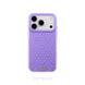 Purple phone case with rhinestone details