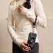 Floral Stud Leather Strap