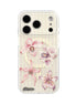 Phone case with pink floral design 
