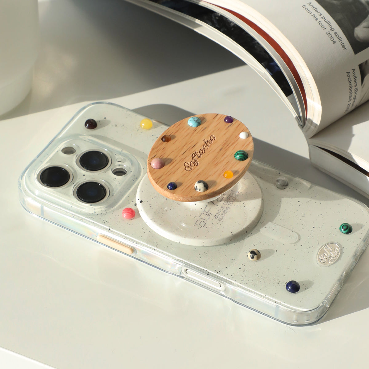 Nebula Agate Case & Stand
