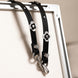 Floral Stud Leather Strap