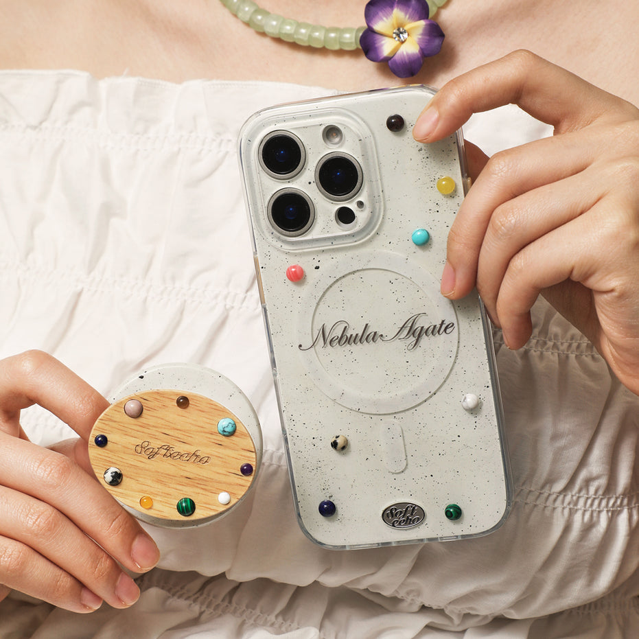 Nebula Agate Case & Stand
