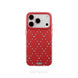 Red phone case with silver studs 
