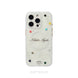 Magnetic Phone case with 'Nebula Agate' design and colorful stones